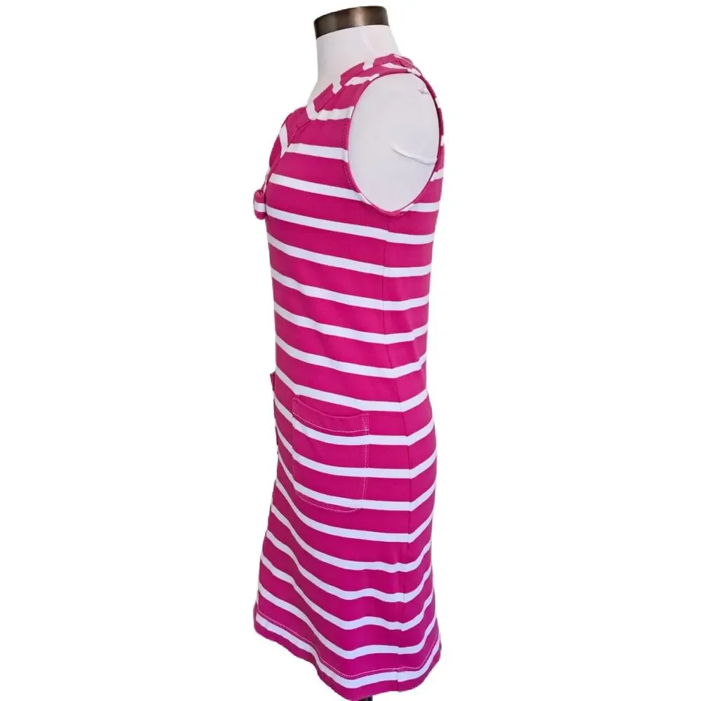 Kate Spade Tropez Striped Sleeveless Mini Dress Rio Pink & White Small - Picture 4 of 10